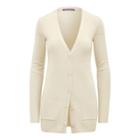 Ralph Lauren Merino-silk V-neck Cardigan Vanilla