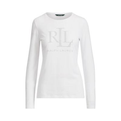 Ralph Lauren Microstud Long-sleeve T-shirt White