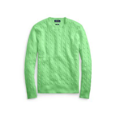 Ralph Lauren Cable-knit Cashmere Sweater Garrick Green