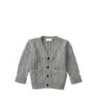 Ralph Lauren Cable-knit Cotton Cardigan Boulder Grey Heather 3m