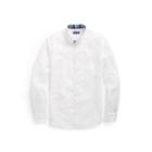 Ralph Lauren Plaid-trim Oxford Shirt White