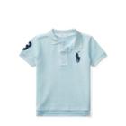 Ralph Lauren Cotton Mesh Polo Shirt Coastal Blue 3m