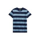Ralph Lauren Indigo Striped Cotton T-shirt Dark Blue Indigo