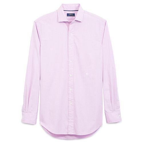 Polo Ralph Lauren Cotton Poplin Sport Shirt Lavender/cream