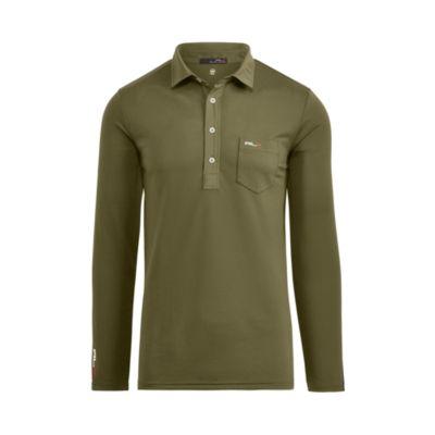 Ralph Lauren Custom Fit Long-sleeve Polo Courtyard Olive