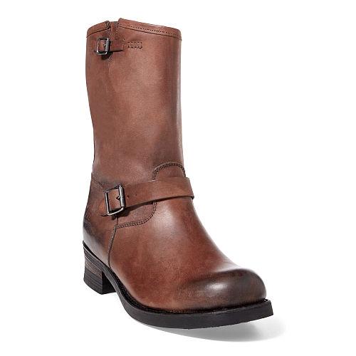 Polo Ralph Lauren Eldin Leather Engineer Boot Brown