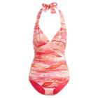 Ralph Lauren Ikat-print One-piece Swimsuit Coral