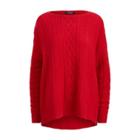 Ralph Lauren Cable Wool-cashmere Sweater Lipstick Red