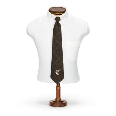 Ralph Lauren Handmade Plaid Wool Tie Olive Multi