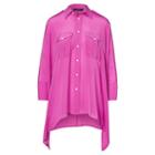Polo Ralph Lauren Silk Poncho Shirt Desert Magenta