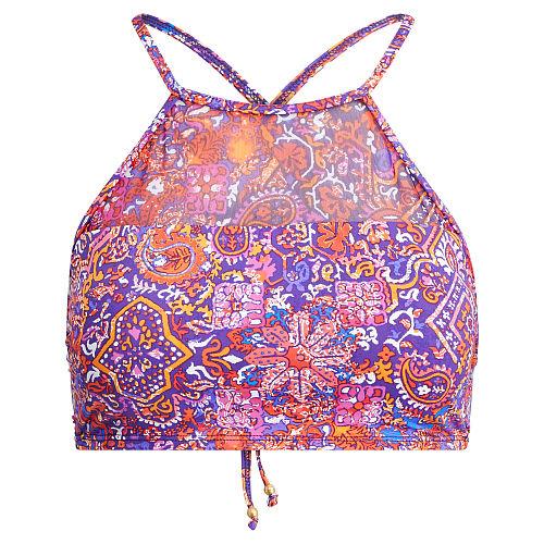 Ralph Lauren Lauren Mesh-yoke Paisley Bikini Top Multi