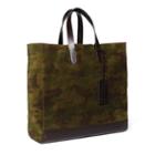 Ralph Lauren Camouflage Suede Tote Camouflage
