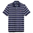 Polo Ralph Lauren Custom Slim Fit Cotton Polo Newport Navy/white