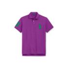 Ralph Lauren Custom Fit Mesh Polo Shirt Cabana Purple