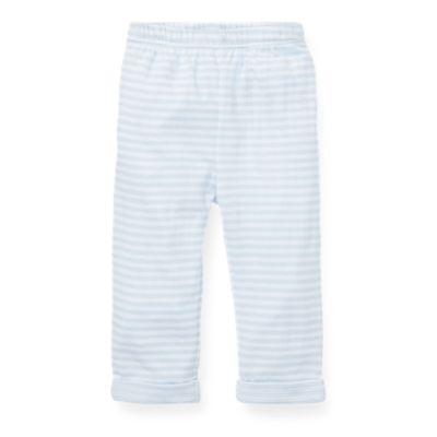 Ralph Lauren Striped Jacquard Pull-on Pant Beryl Blue/white 3m