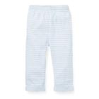 Ralph Lauren Striped Jacquard Pull-on Pant Beryl Blue/white 3m