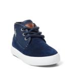 Ralph Lauren Waylon Suede Sneaker Navy/herringbone