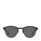 Polo Ralph Lauren Engraved Round Sunglasses Semishiny Black