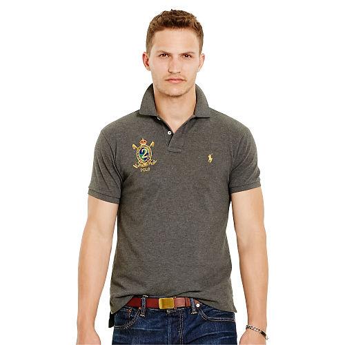 Polo Ralph Lauren Custom-fit Featherweight Polo Stadium Grey Heather