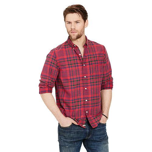 Ralph Lauren Denim & Supply Plaid Cotton Oxford Shirt Haverfield