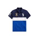 Ralph Lauren Custom Slim Fit Mesh Polo Sapphire Star Multi