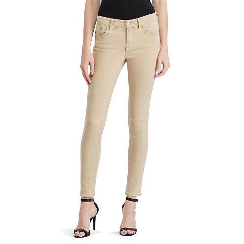 Ralph Lauren Lauren Premier Skinny Ankle Jean Light Almond