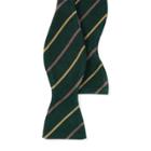 Ralph Lauren Striped Silk Bow Tie Green