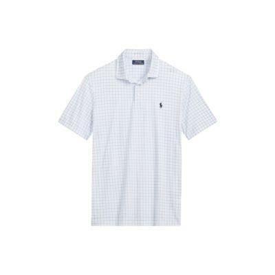 Ralph Lauren Plaid Soft-touch Polo Shirt Blue Tattersall