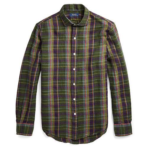 Polo Ralph Lauren Plaid Linen Sport Shirt