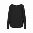 Ralph Lauren Drapey Jersey Long-sleeve Top Black