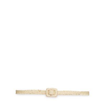 Ralph Lauren Woven Raffia Belt Natural