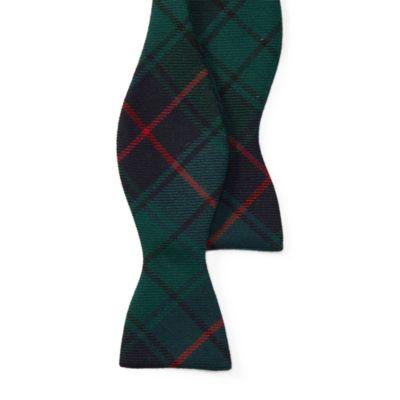 Ralph Lauren Tartan Wool Bow Tie Green Multi