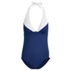 Ralph Lauren Slimming Halter One-piece Suit Sapphire