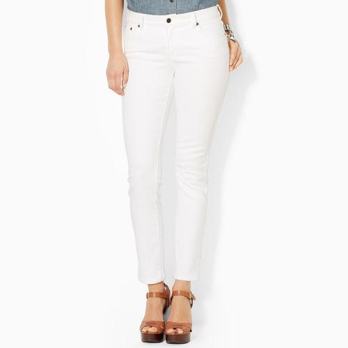 Ralph Lauren Lauren Petite Classic Straight White Jean