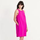 Ralph Lauren Lauren Petite Crepe A-line Dress Atlas Pink