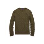 Ralph Lauren Cable-knit Cashmere Sweater Field Melange