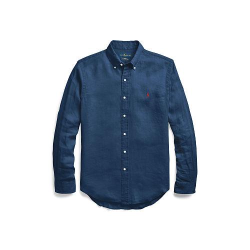Polo Ralph Lauren Slim Fit Ocean-wash Shirt Holiday Navy