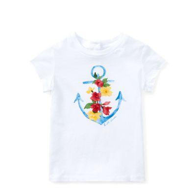 Ralph Lauren Cotton Jersey Graphic T-shirt White/multi 18m