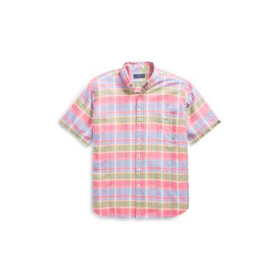 Ralph Lauren Classic Fit Madras Shirt Magenta/blue 2x Big