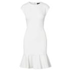 Polo Ralph Lauren Ruffled Ponte Dress White