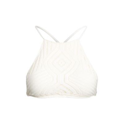 Ralph Lauren Crochet-overlay Bikini Top Crm