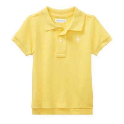 Ralph Lauren Cotton Mesh Polo Shirt Yellow 3m