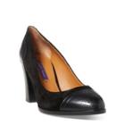 Ralph Lauren Ellair Suede Pump Black