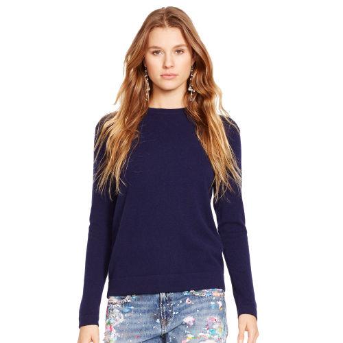 Polo Ralph Lauren Cashmere Crewneck Sweater Bright Navy