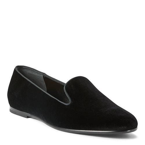 Ralph Lauren Oliviera Velvet Flat Black