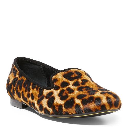 Ralph Lauren Lauren Caswell Ii Haircalf Flat Leopard/black