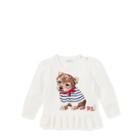 Ralph Lauren Intarsia-knit Dog Sweater Trophy Cream 6m