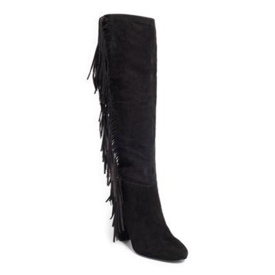 Ralph Lauren Vanida Suede Knee-high Boot Black