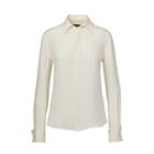 Ralph Lauren Francoise Silk Shirt Off White