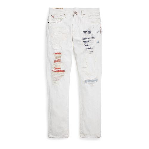 Polo Ralph Lauren Sullivan Slim Fit Jean Cooper White Repaired